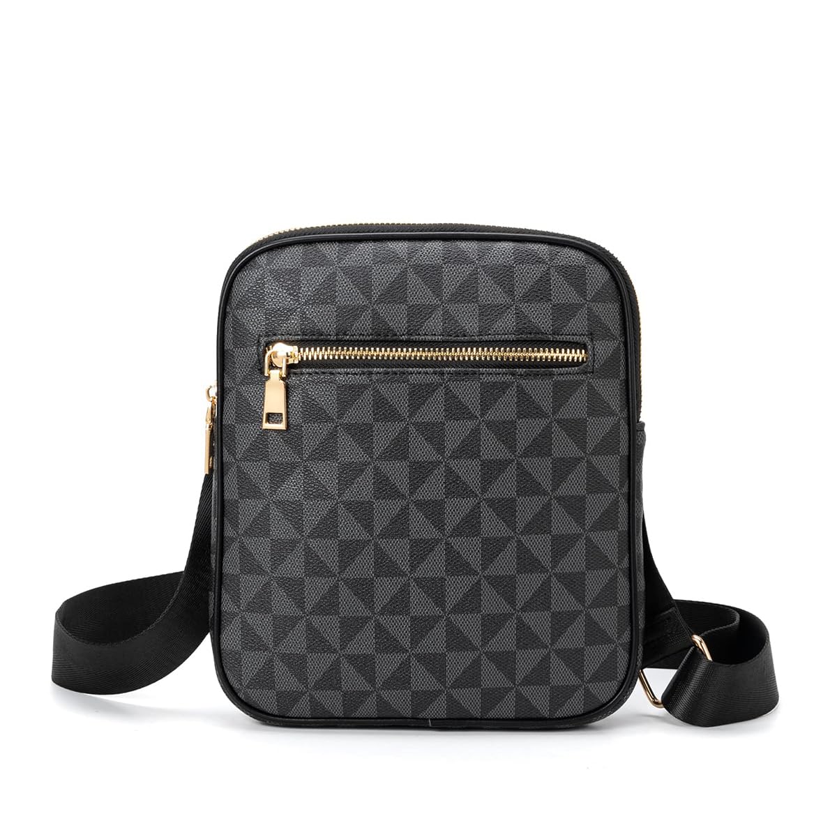 GUSTAVE Men PU Messenger Bag Shoulder Bag Crossbody Bag Small Satchel Bag Fashion Geometric Print Messenger Bag for Commuting, Business Travel, 8x1.3x9inches GUSTAVE Men PU Messenger Bag Shoulder Bag Crossbody Bag Small Satchel Bag Fashion Geometric Print Messenger Bag for Commuting, Business Travel, 8x1.3x9inches